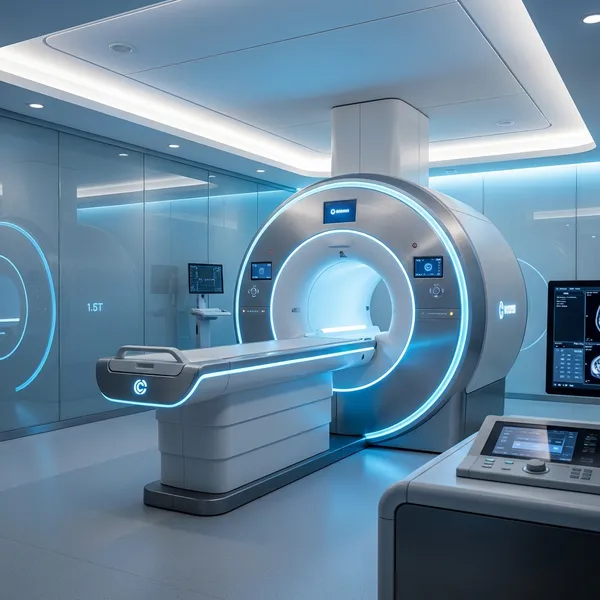 State-of-the-art 1.5T MRI machine at Magnus Diagnostics Irinjalakuda facility